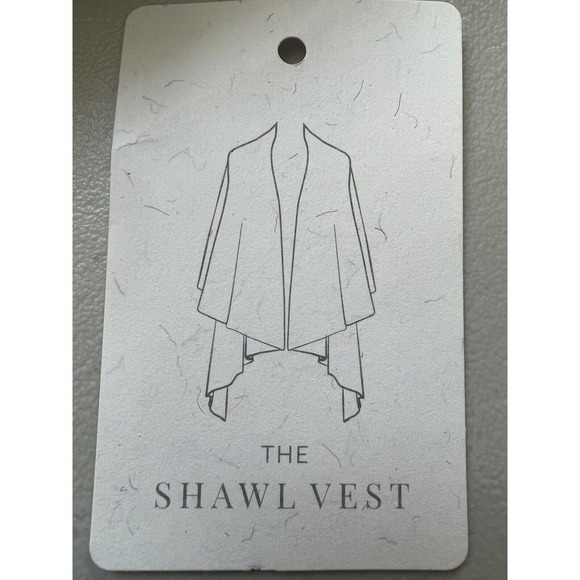 Unbranded Plum Purple Waterfall Shawl Vest Cardigan One Size Reversible - Picture 13 of 14